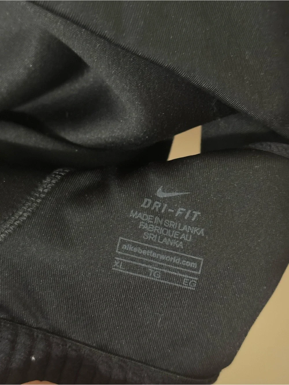 Nike Black Sports Bra with White Swoosh